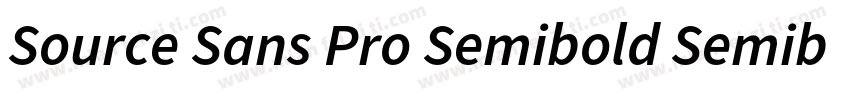Source Sans Pro Semibold Semibold字体转换